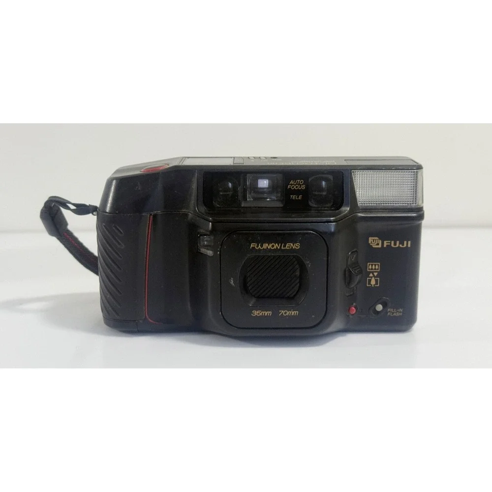 Fuji DL-400‎ TELE QD 35mm Point & Shoot Film Camera NOT TESTED